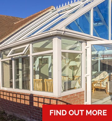 A glass conservatory from DGR Bristol - find out more sign